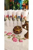Z&N STYLE Annem Ribella 50x90 Cm. Jakarlı Kanaviçe Nakışlı Çeyizlik Lüks Havlu Seti 6'lı - 4