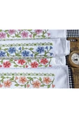 Peacock Kanaviçe nakışlı Premium hediyelik ve Çeyizlik havlu - 5