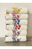 Peacock Küpeli İşlemeli El Havlusu Çeyizlik Nakışlı 50x90 - 3