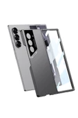 KILIFTECH Galaxy Z Fold 6 Kılıf Ultra İnce Kamera Korumalı Sert Rubber Zore 3. Seri Procase Kapak-Titanyum-Gri - 2