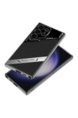 KILIFTECH Galaxy S23 Ultra Kılıf Kamera Korumalı Karbon Tasarım Zore Yeni Seri Procase Kapak-Siyah Karbon - 2