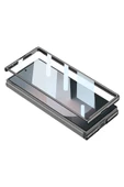 KILIFTECH Galaxy Z Fold 6 Kılıf Ultra İnce Kamera Korumalı PC + Deri Arka Yüzey Zore X-Pro Kapak-Titanyum-Gri - 3