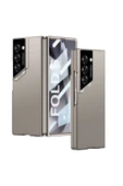 KILIFTECH Galaxy Z Fold 6 Kılıf Ultra İnce Kamera Korumalı Sert Rubber Zore 3. Seri Procase Kapak-Titanyum-Gri - 1