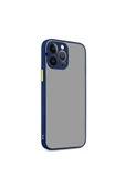 KILIFTECH iPhone 13 Pro Max Uyumlu Zore Hux Kılıf-Lacivert - 1