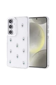KILIFTECH Galaxy S24 FE Kılıf Airbag Tasarımlı Simli Şeffaf Zore Kutup Kapak - Yıldız - 2