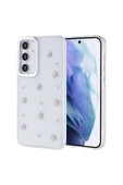 KILIFTECH Galaxy A55 Kılıf Airbag Tasarımlı Simli Şeffaf Zore Kutup Kapak - Yıldız - 1
