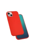zore iPhone 13 Uyumlu BTZ Silk Silikon-Kırmızı thumbnail 1