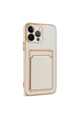 KILIFTECH iPhone 13 Pro Max Uyumlu Zore Bark Kartlıklı Kılıf-Rose Gold - 2