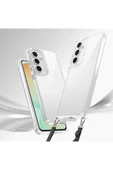 10LİNE AKSESUAR Galaxy A15 Kılıf Airbagli Takılabilir Askı Aparatlı Zore Snap Silikon Kapak-Şeffaf - 2