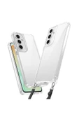 10LİNE AKSESUAR Galaxy A15 Kılıf Airbagli Takılabilir Askı Aparatlı Zore Snap Silikon Kapak-Şeffaf - 1