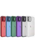 zore iPhone 11 Uyumlu Kamera Korumalı Transparan CSK Zore Post Kılıf-Kırmızı - 2