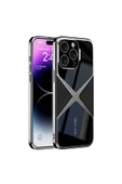 PSR aksesuar Apple iPhone 14 Pro Kılıf Ultra İnce Kamera Korumalı PC + Deri Arka Yüzey Zore X-Pro Kapak-Siyah - 1