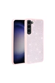wenixs aksesuar Galaxy S23 Uyumlu Parlak Taşlı Tasarım Zore Ston Kılıf-Pembe thumbnail 1