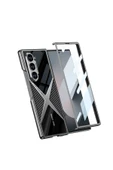 10LİNE AKSESUAR Galaxy Z Fold 6 Kılıf Ultra İnce Kamera Korumalı PC + Karbon Arka Yüzey Zore X-Pro Kapak-Siyah - 3