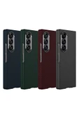 zore Galaxy Z Fold 6 Uyumlu Kamera Korumalı Karbon Fiber Tasarımlı Arka Yüzey Zore Kıpta Karbon Kapak - 5