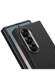 YuccaTech Galaxy Z Fold 6 Uyumlu Kamera Korumalı Karbon Fiber Tasarımlı Arka Yüzey Zore Kıpta Karbon Kapak - 2