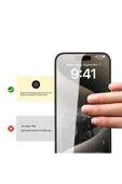 KILIFTECH iPhone 15 Pro Max Uyumlu Zore Rika Premium Privacy Temperli Cam Ekran Koruyucu thumbnail 2