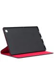 KILIFTECH Lenovo Tab M8  Uyumlu Zore Fest Dönebilen Standlı Kılıf-Kırmızı - 3