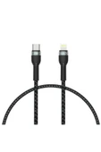 KILIFTECH Siyah Shira Serisi Type-c to Lightning PD Kablo 30 Cm-Zore - 1