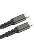 zen aksesuar Siyah 2.Jenerasyon Type-C to Type-C USB3.2 PD Data Kablosu 100W 20Gbps 4K@60Hz 0.2 Metre- - 3