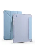 Mayaks Galaxy Tab A8 10.5 SM-X200 (2021) Kılıf  Uyumlu Zore Tri Folding Kalem Bölmeli Standlı Kılıf-Mavi thumbnail 1