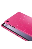 KILIFTECH Galaxy Tab S7 T870 Simli Parlak Görünümlü Uyumlu Zore Tablet Koton Kılıf-Siyah - 3