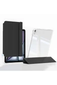 zore Apple iPad Air 11 2024 Kılıf Magnetik Ayrılabilen AiHTTgli Uyumlu Zore Sliding Tablet Kılıfı-Siyah thumbnail 1