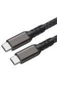zen aksesuar Siyah 2.Jenerasyon Type-C to Type-C USB3.2 PD Data Kablosu 100W 20Gbps 4K@60Hz 0.2 Metre- - 1