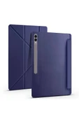 wenixs aksesuar Galaxy Tab S9 Ultra Kılıf  Uyumlu Zore Tri Folding Kalem Bölmeli Standlı Kılıf-Siyah - 6