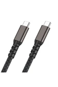 zore Siyah 2.Jenerasyon Type-C to Type-C USB3.2 PD Data Kablosu 100W 20Gbps 4K@60Hz 0.5 Metre - 2