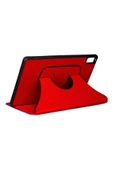 KILIFTECH Lenovo Tab P11 11.5" (2.Nesil) Uyumlu Zore Fest Dönebilen Standlı Kılıf-Kırmızı - 3