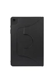 zore Galaxy Tab A9 Zore Fest Dönebilen Standlı Kılıf-Siyah - 1