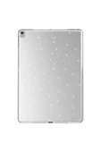 KILIFTECH Apple iPad 10.2 (8 Nesil) Simli Parlak Görünümlü Uyumlu Zore Tablet Koton Kılıf-Gümüş - 1