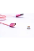zore Rose Gold Metal Manyetic Uçlu Lightning Usb Kablo-Zore thumbnail 2
