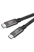 KILIFTECH Siyah QG02 Type-C to Type-C PD3.1 Data Kablosu 240W 480Mbps 0.5 Metre-Zore - 5