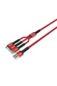 KILIFTECH Kırmızı LC93 3 in 1 Usb Kablo-Zore thumbnail 1