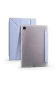 zore Galaxy Tab A7 10.4 T500 2020 Kılıf  Uyumlu Zore Tri Folding Kalem Bölmeli Standlı Kılıf-Mavi thumbnail 1
