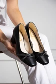 Albishoes Kadın Alçak Ökçe Topuklu 5,5 cm Stiletto Taşlı Abiye Günlük Kadın Topuklu Ayakkabı (36-44) - 4
