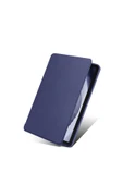 zore Galaxy Tab A9 Uyumlu Kılıf Termik Kalem Bölmeli Dönebilen Standlı Kılıf-Lavendery Gray - 3