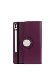 Avid Diva Galaxy Tab S9 Plus  Uyumlu Zore Dönebilen Standlı Kılıf-Mor thumbnail 6