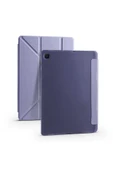 KILIFTECH Galaxy Tab A7 10.4 T500 2020 Kılıf  Uyumlu Zore Tri Folding Kalem Bölmeli Standlı Kılıf-Mor thumbnail 1