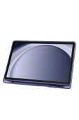 zore Galaxy Tab A9 Kılıf Uyumlu Zore Tri Folding Kalem Bölmeli Standlı Kılıf-Koyu Yeşil - 5