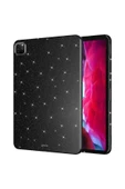 KILIFTECH iPad Pro 11 2018 Simli Parlak Görünümlü Uyumlu Zore Tablet Koton Kılıf-Siyah thumbnail 1