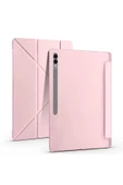 KILIFTECH Galaxy Tab S10 Ultra Kılıf Zore Tri Folding Kalem Bölmeli Standlı Kılıf - Kırmızı - 3