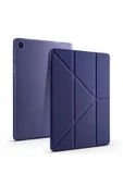 KILIFTECH Galaxy Tab A9 Kılıf Uyumlu Zore Tri Folding Kalem Bölmeli Standlı Kılıf-Gri - 2