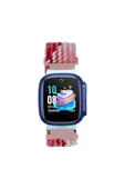 Zeyline Huawei Watch GT5 41mm Zore KRD-139 18mm Çocuklara Özel Örgü Kordon - Kırmızı-Pembe - 1