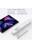 zore TUVA Yeni Seri Pencil 16 Stylus Dokunmatik Tablet Kalemi - Beyaz - 5