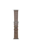 HAKTAN KILIF Watch 7 41mm Uyumlu KRD-76 PU Deri Kordon Strap Kayış UBM- Gri - 5