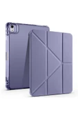 KILIFTECH iPad Air 11 2025 M3 Kılıf Zore Tri Folding Kalem Bölmeli Standlı Kılıf - Mor thumbnail 1