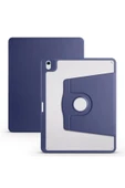 KILIFTECH iPad Air 13 2025 M3 Kılıf Zore Termik Kalem Bölmeli Dönebilen Standlı Kılıf - Lacivert thumbnail 1